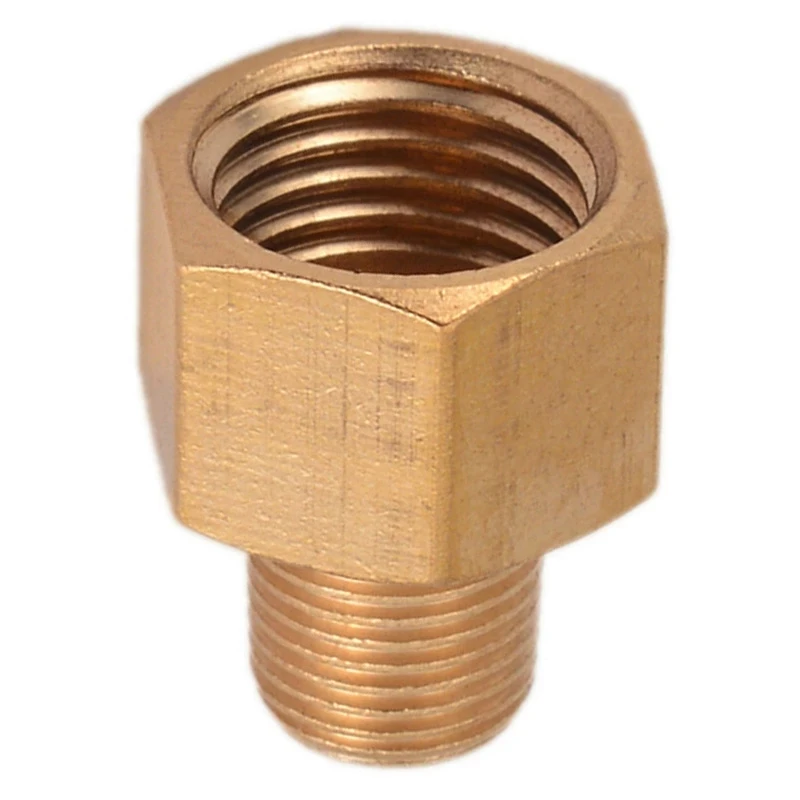 

Brass BSP-NPT Adapter 1/8 Male BSPT To 1/4 Female NPT Brass Pipe Parts Tools