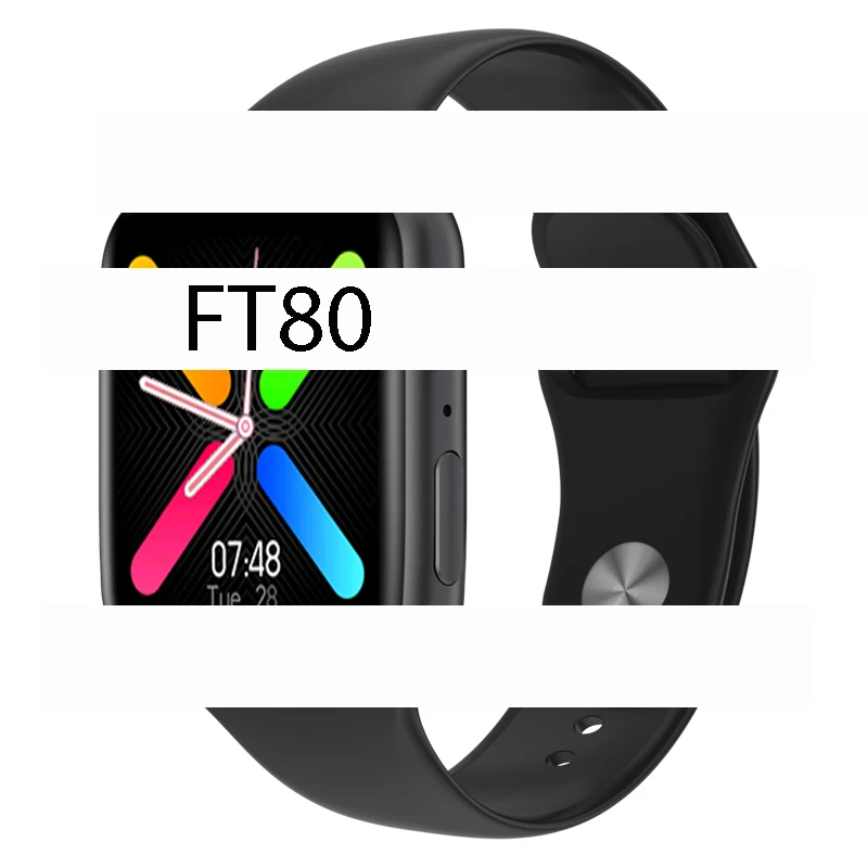 

FT80 sport bracelet Heart Rate Blood pressure Waterproof Wristwatch call dial smartwatch ft80 smart watch