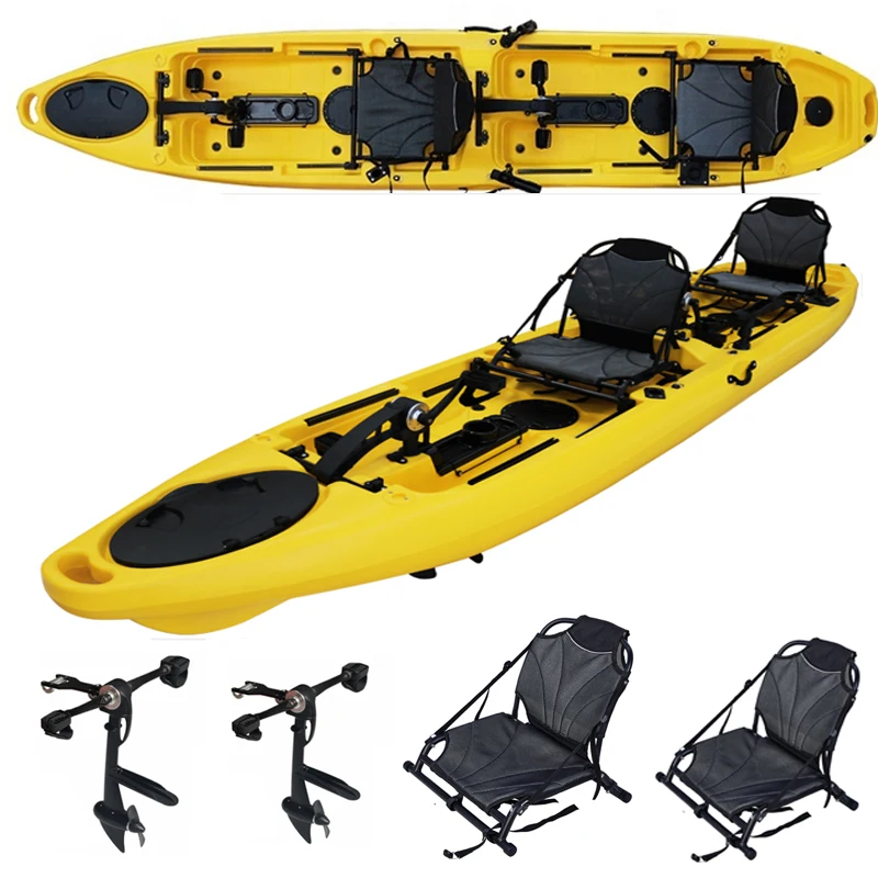 

RY rotomolded kayak double paddle kayak 2 person seat with aluminum kayak seat for sale, Customized