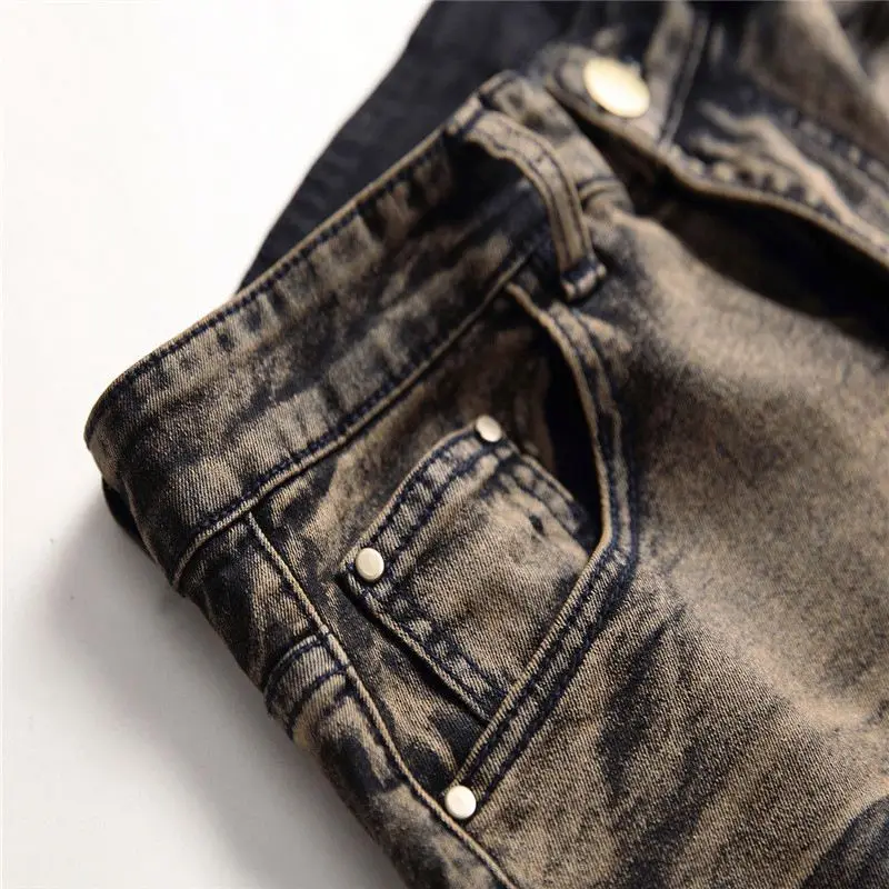 

Jeans Men Classic Design Pencil Pants Autumn Straight Men's Flexible, Customized color