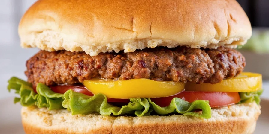 Spicy turkey burger with avocado topping