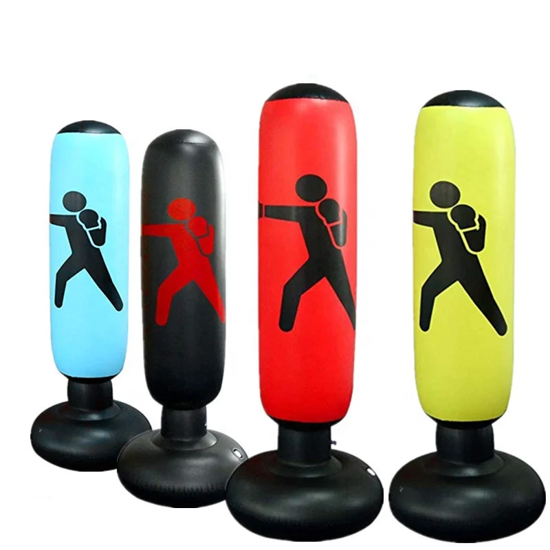 

Training Fitness Vertical Inflatable Boxing Bag PVC Thickening Boxing Pillar Tumbler Column Punching Bag Fitness Tool