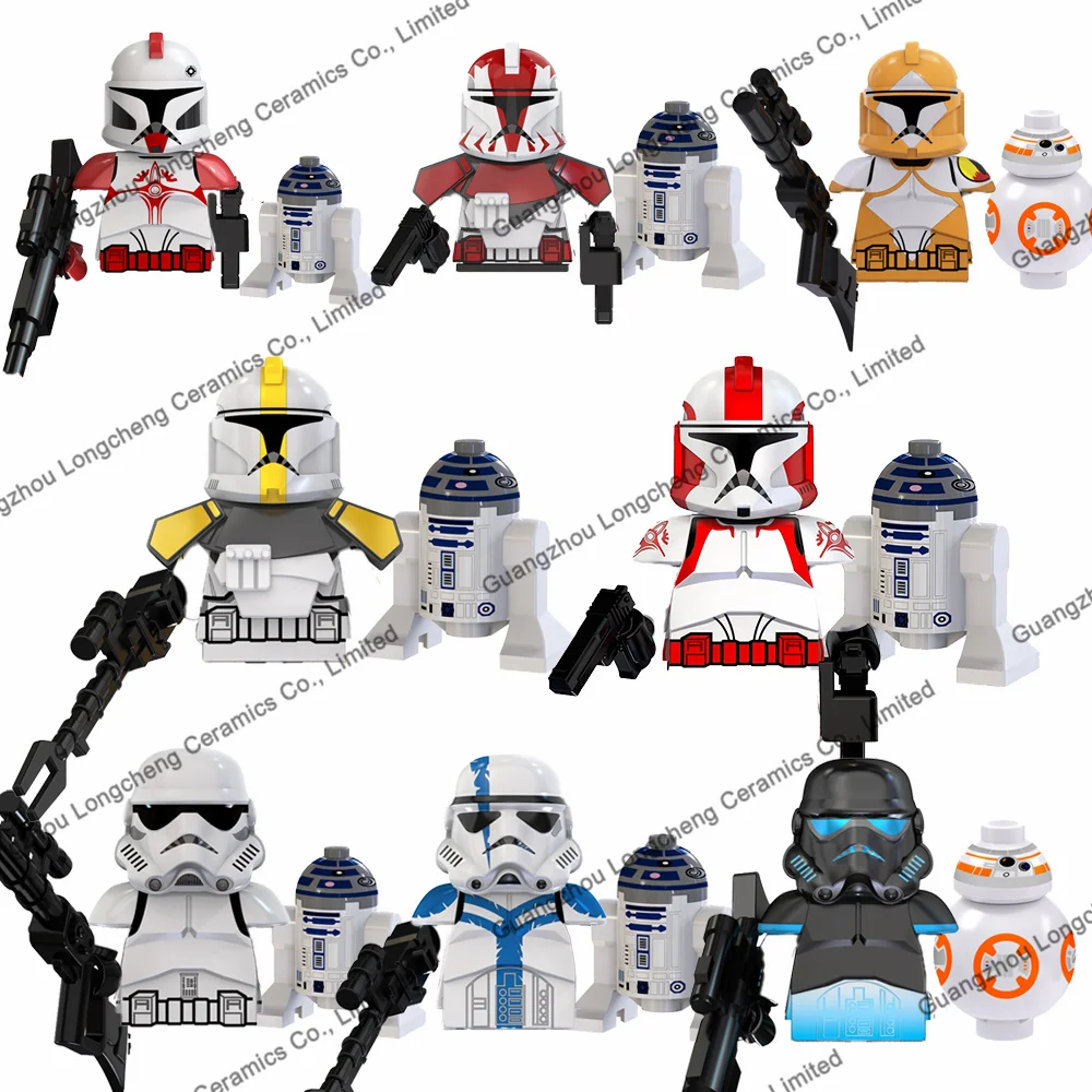 

TV6108 Clone Commander Fox Stone Ganch Bly Bomb Squad Shadow Trooper Building Blocks Action Figures Children's Education Toys
