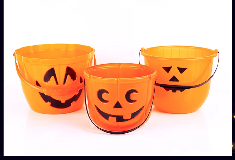 Wholesale Kids Led Light Up Pumpkin Halloween Candy Bucket Buy
