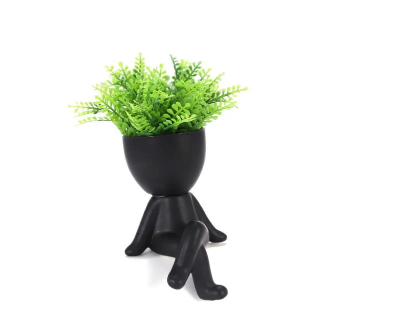 

Best Gift sets small backyard ideas Desktop Decorative Pots flowerpots Succulent Plant Pots Human design flowerpot