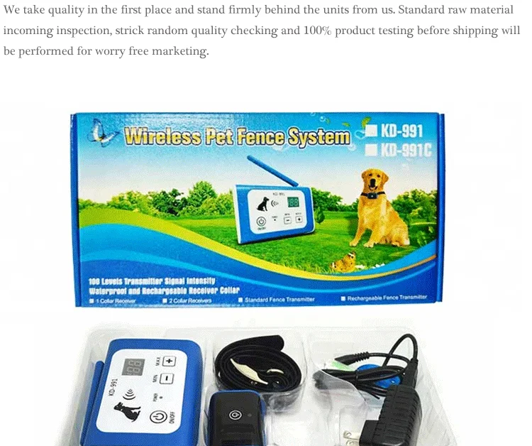 wireless pet fence system kd991