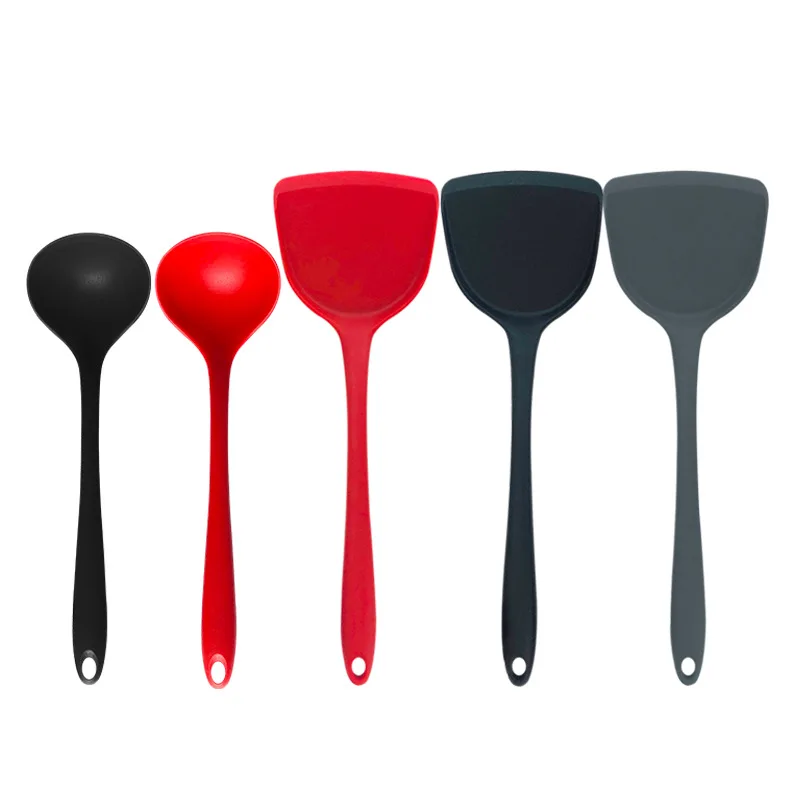 

Kitchen Cooking Spoon And Shovel Cookie Pastry Scraper Cake Baking Kitchenware Set Non Stick Silicone Spatula