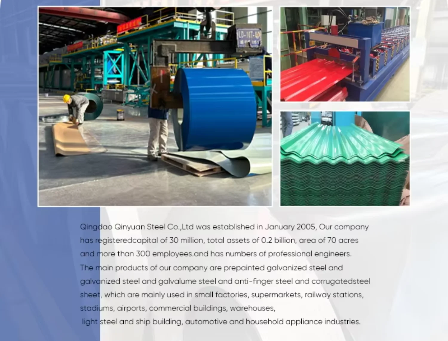 Prepainted Corrugated Steel Sheet DX51D Wave Tile Glazed Tile Shape, Custom Width Length for Building Roof and Fence Material