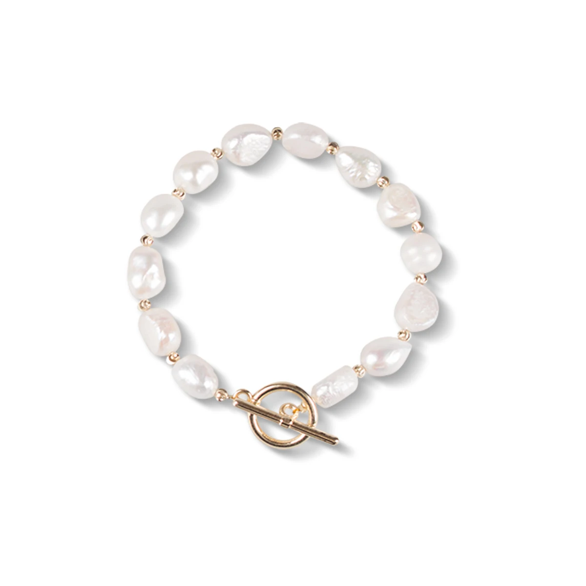 

hawaiian bangle freshwater pearl bracelet baroque natural pearl bracelet, Gold