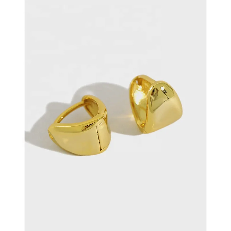 

Danyang S925 Sterling Silver Earrings Handmade Triangle Female Ear Buckle Earrings for Women Jewelry
