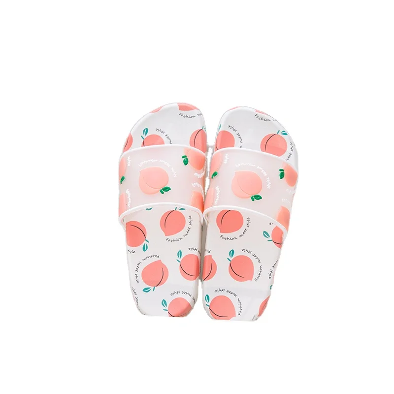 

2020 New Beach Wear PVC Material women Fruit Slippers Bathroom Slippers