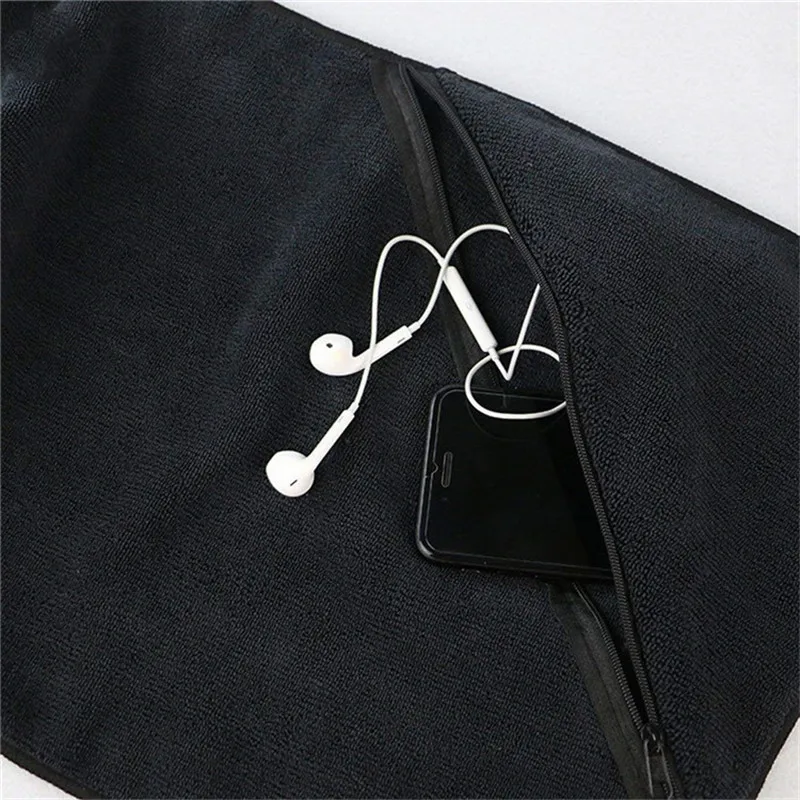 High Quality Microfiber Fitness Towel Sports Towel Gym Towel With Zip