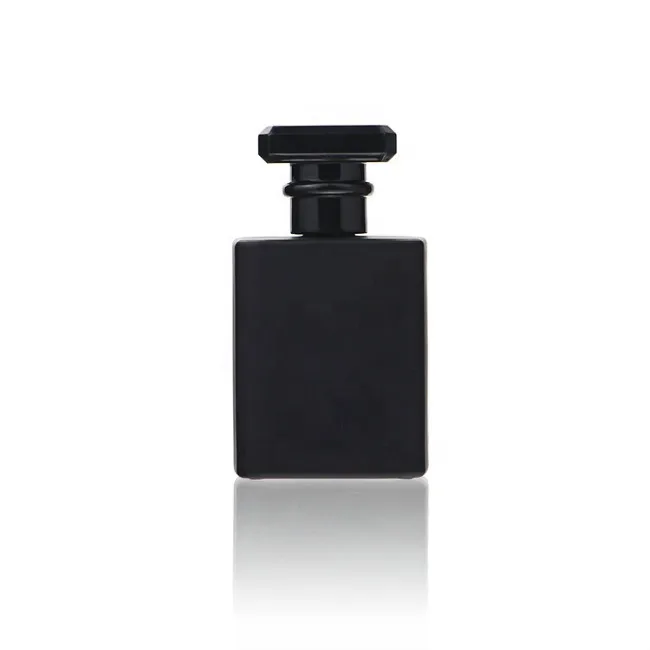 30ml 50ml Square Perfume Bottle Men Cologne Black Glass Spray Perfume