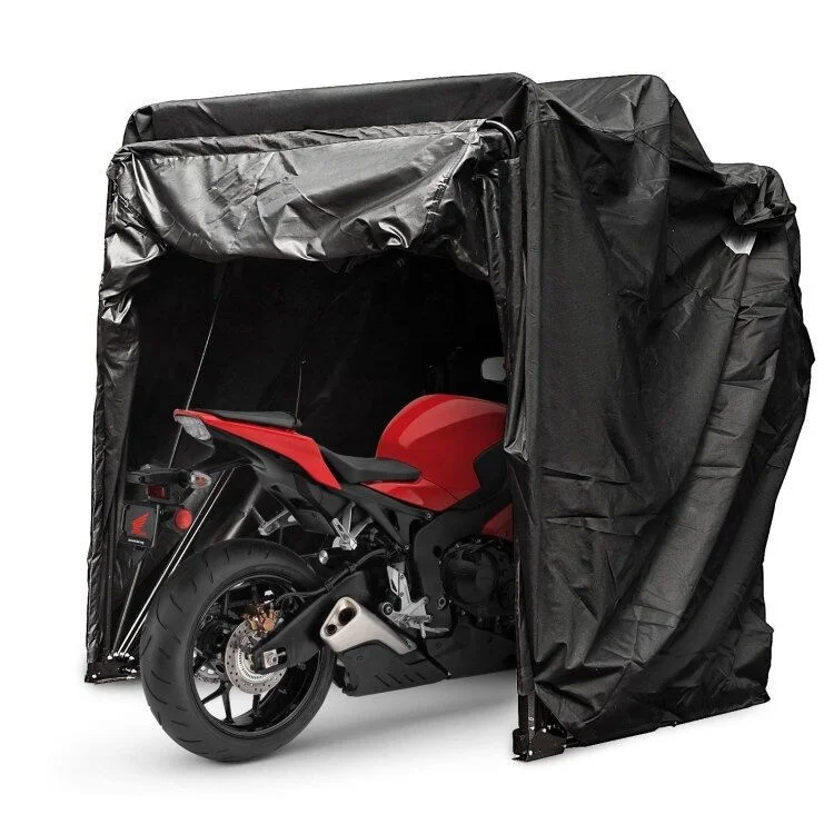 

Two Wheeler Bike Motobike Scooter Rain Cover Waterproof for Motorcycle Outdoor Storage Shed, Black/sliver