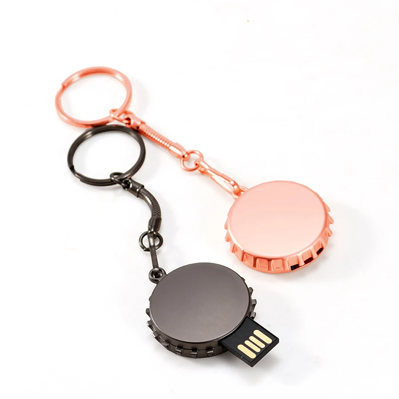 

cool gadgets Mini Metal Ring Usb Flash Drive u disk 4GB 8GB 16GB 32GB 64GB pendrive Custom Logo cle Usb Memory Stick