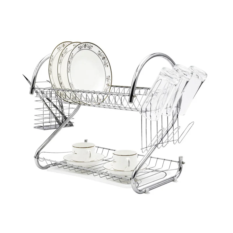 

Cheap Price Kitchen Metal And Iron Art Material Kitchen Sink Dish Rack, Bronze