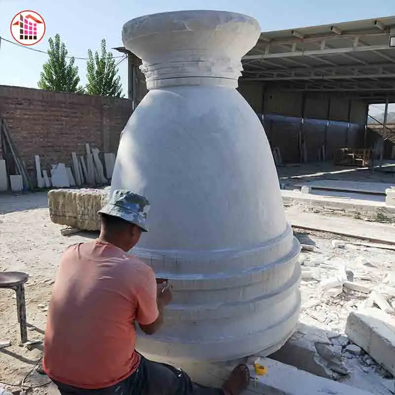 Macetas De Piedra De Granito O Mármol,Diseños De Columnas De Jardín