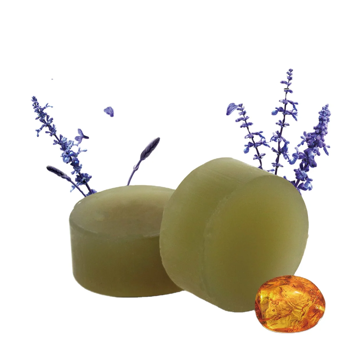 

Lavender amber ancient natural plants handmade vintage toilet face soap, Brown