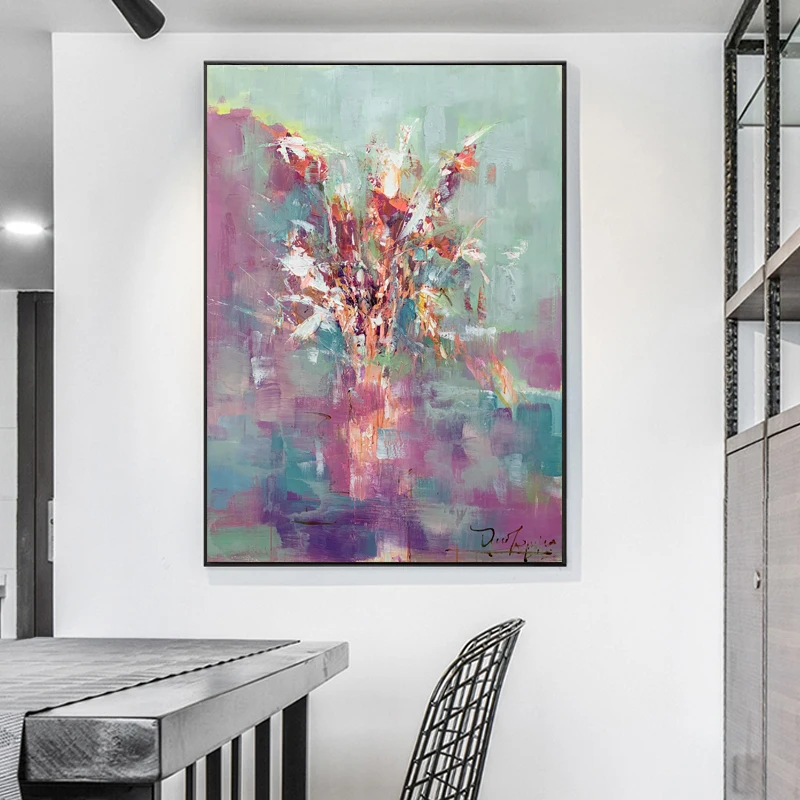 Professional Design Framed Modern Abstract Oil Painting Canvas Handmade Original JZ Arts Decor for Home Living Room Picture