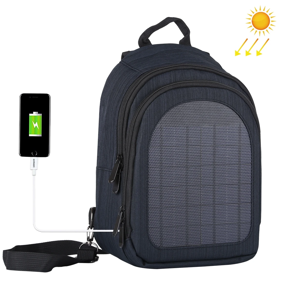 

Dropshipping Direct Manufacture HAWEEL Anti Theft Backpack USB Charging Port Solar Panel Backpack Waterproof Backpack, Black, grey, blue, gold