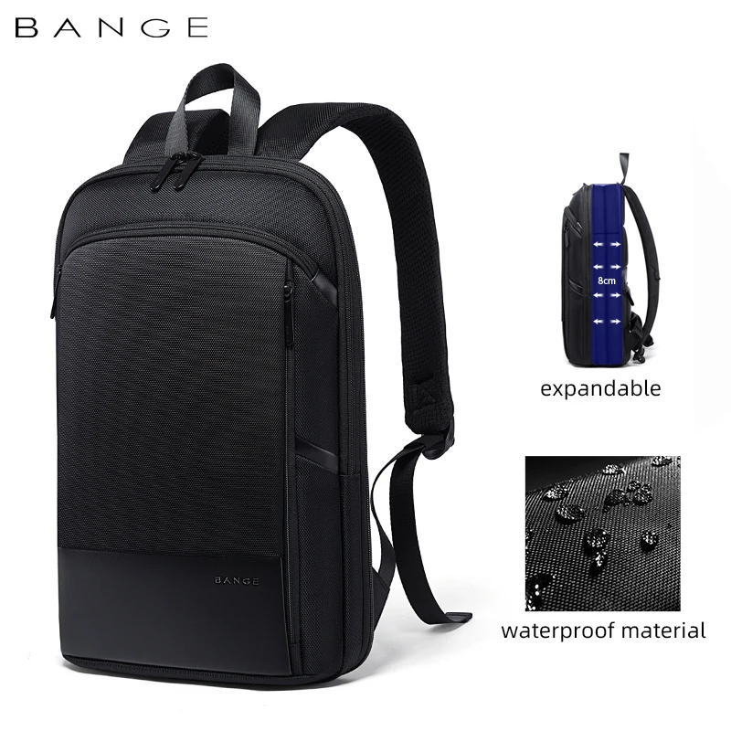 

2020 new design wholesale slim fashion business men custom college school smart anti theft waterproof school laptop backpack men, Black and blue or any color you want