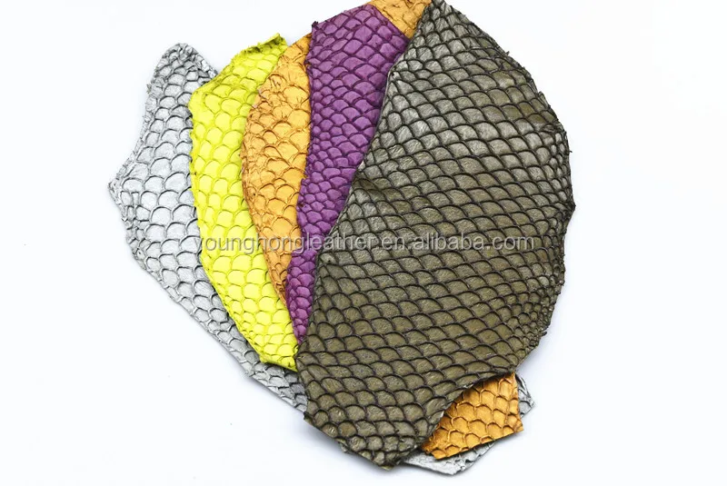 Tilapia fish leather exotic cheap skin leder Tilapia Fisch Hide 