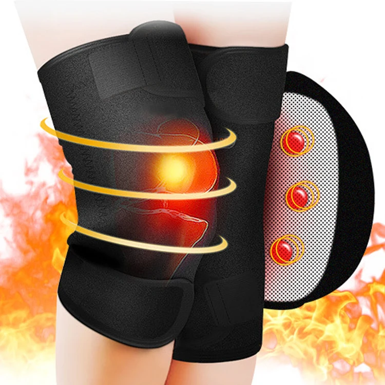 

Tourmaline Knee Support Brace Compression Self-Heating Magnetic Knee Sleeve with Replaceable Thermal Pads