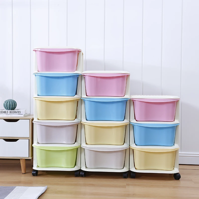 

Clothes plastic storage drawers clothes plastic drawers for kids, Pink chicken,beige chicken