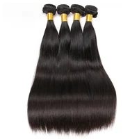 

28 Inch Brazilian Straight Virgin Human Hair Bundles Extensions