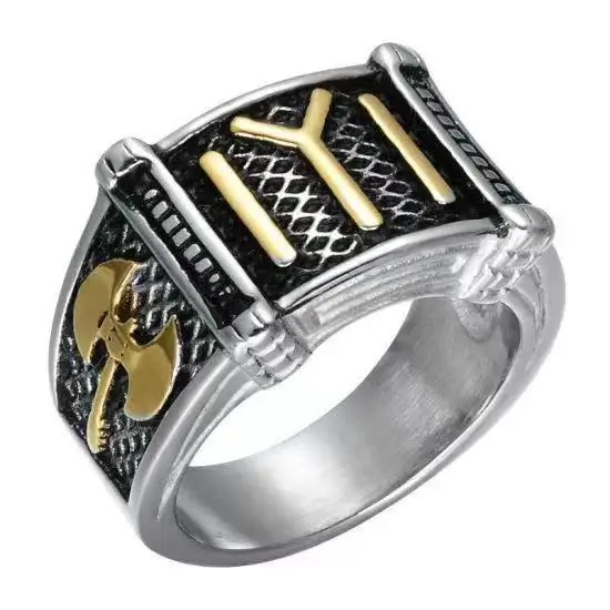 

Custom Kayi Ertugrul Ring Turkish Ottoman Jewelry Lyl Motif Stainless Steel Rings for Men