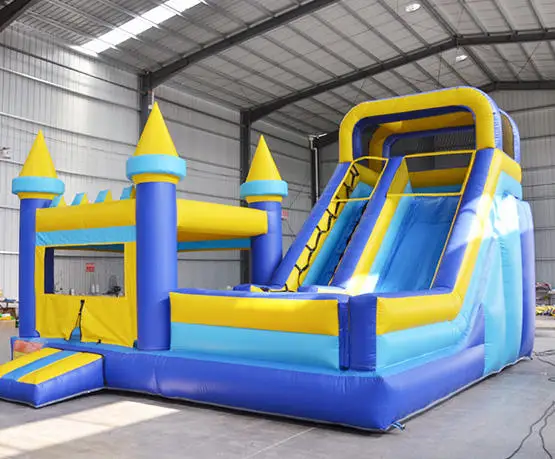 

Commercial wet dry bouncer slide combo inflatable bouncy moonwalk jumping castle bounce house for kids adults
