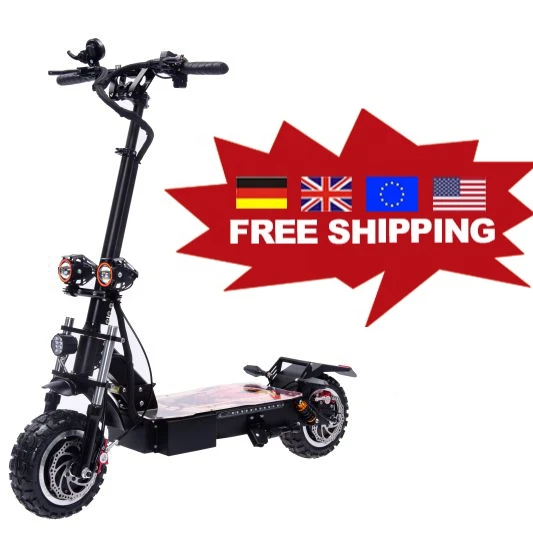 

Eu Warehouse Chinese 5600W 85KM Speed Dual Motor fastest electric scooter 60v foldable scooter electric scooter