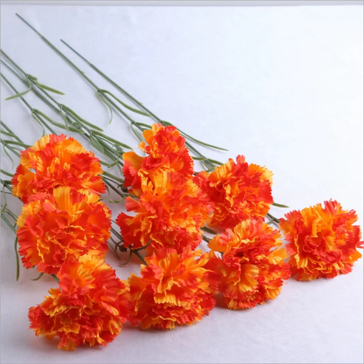 Pink Single Stem Artificial Silk Carnations For Home Wedding Decration Carnations Flower Buy