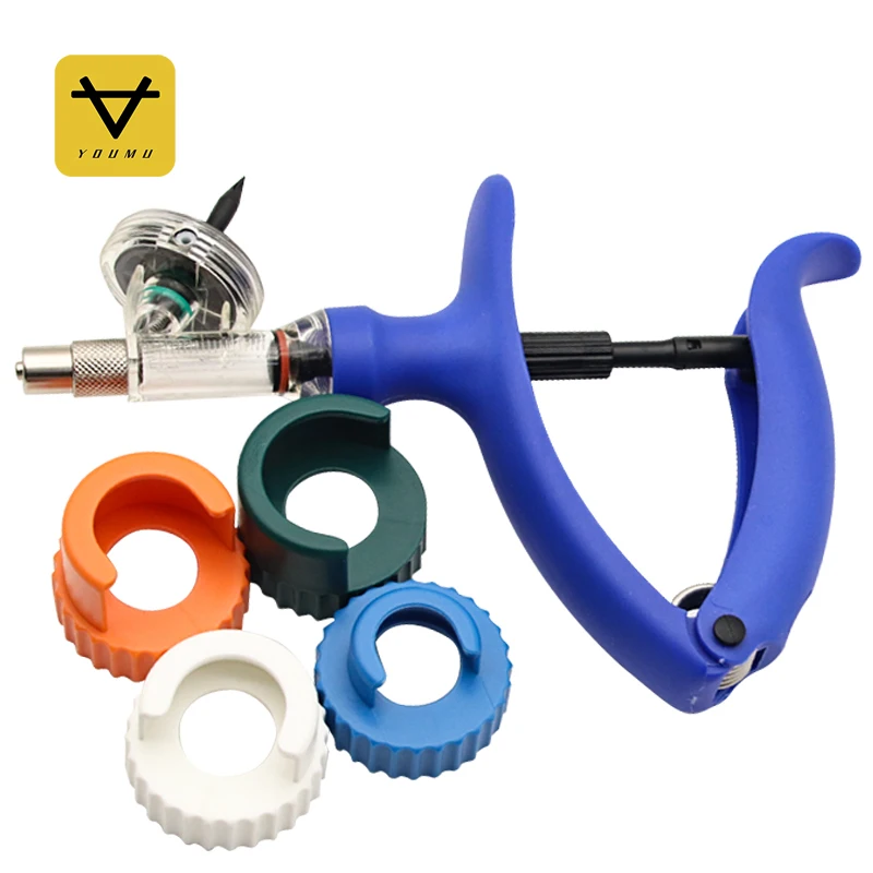 Animal Syringe  With Four Clasp Farm Equipment 2ml 5ml Automatic Continuous Veterinary Syringe