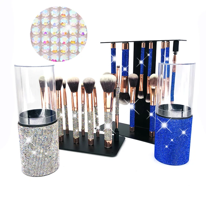 

TLD Professional Makeup Brushes Set 10pcs Silver Handle Cosmetics Make Up Tools Powder Contour Foundation Eyeshadow Brush