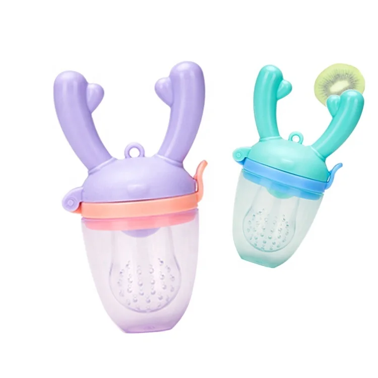 

Baby fruit pacifier Baby food supplement Fawn teether molar pacifier