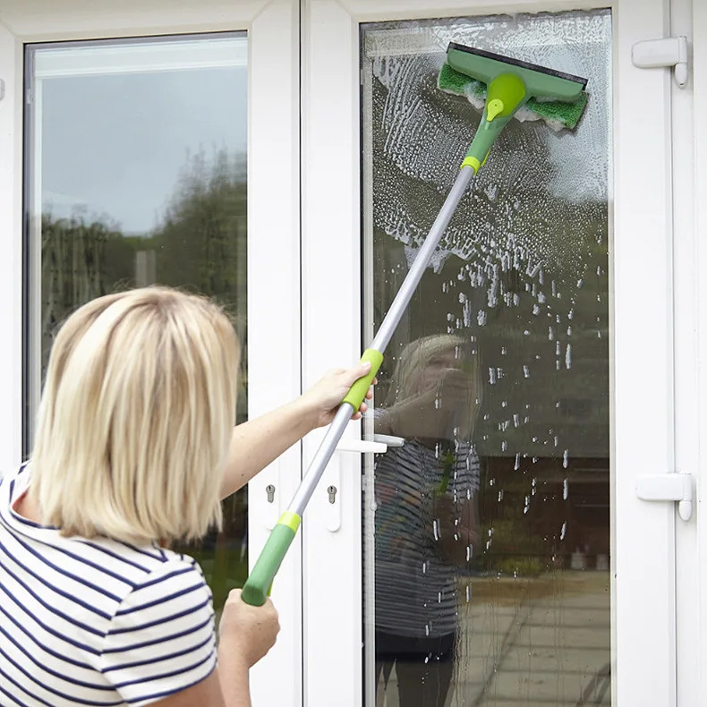 

3 in 1 Dual Side Outdoor Spray Window Squeegee Cleaner Glass Cleaning Kits, Customized
