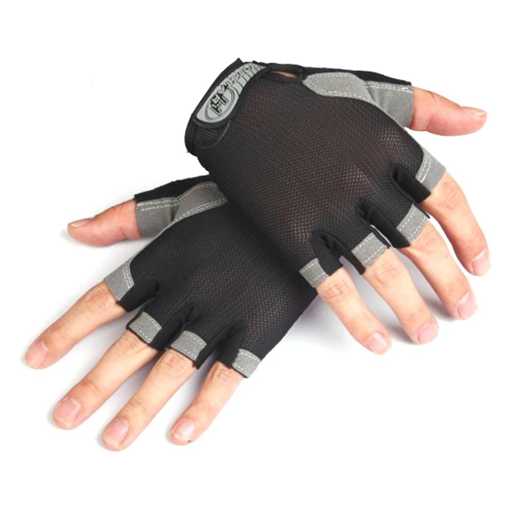 

Breathable Cycling Gloves Half Finger Men Women Summer Sports Shockproof Bike Gloves MTB Bicycle Gloves Guantes Ciclismo, Black&red&blue