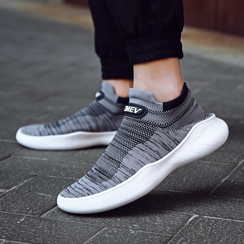 

Oem custom logo make your own used fly weave breathable fashion casual shoes comfortable walking sock shoes, As your request