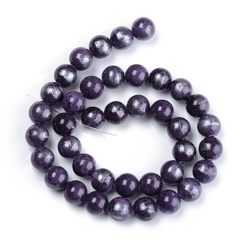 

PandaHall 4mm Brushed Silver Color Dyed Round Indigo Natural Jade Beads