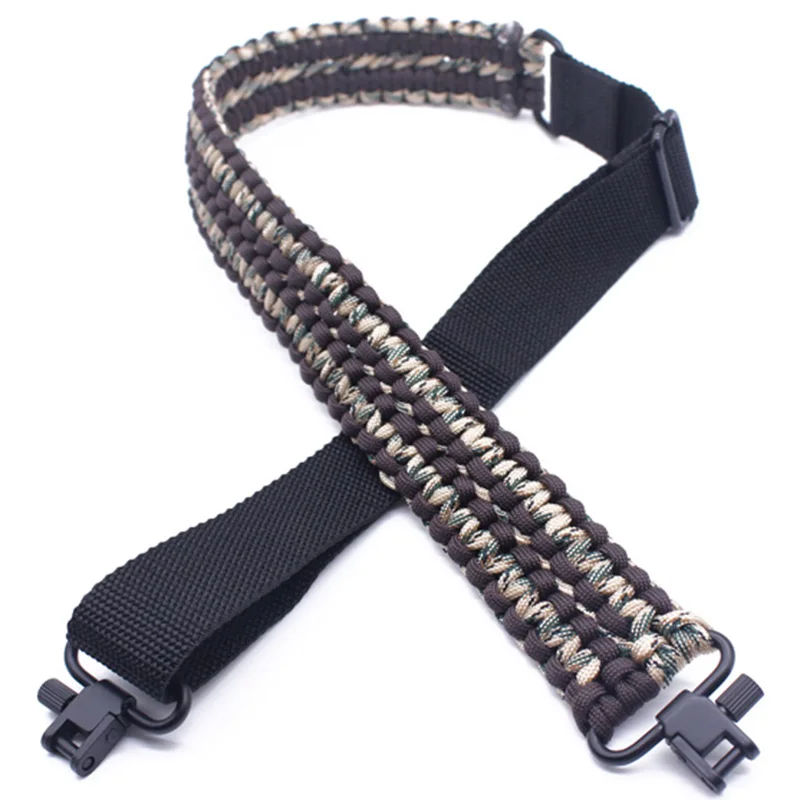 
Extra Wide Adjustable 2 Point Hunting 550 Paracord Gun Sling for Rifle and Shotgun 