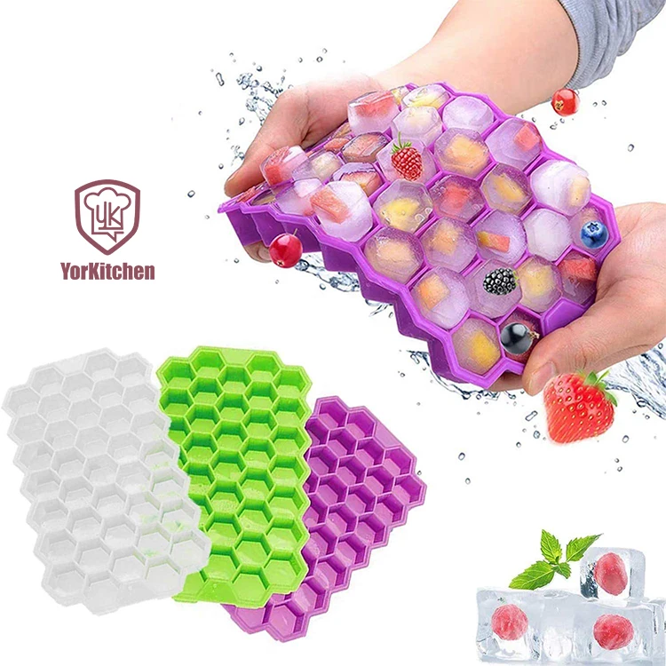 

Ice Cube Trays with Food Grade Ice Trays Flexible Ice Cube Molds for Chilled Drinks