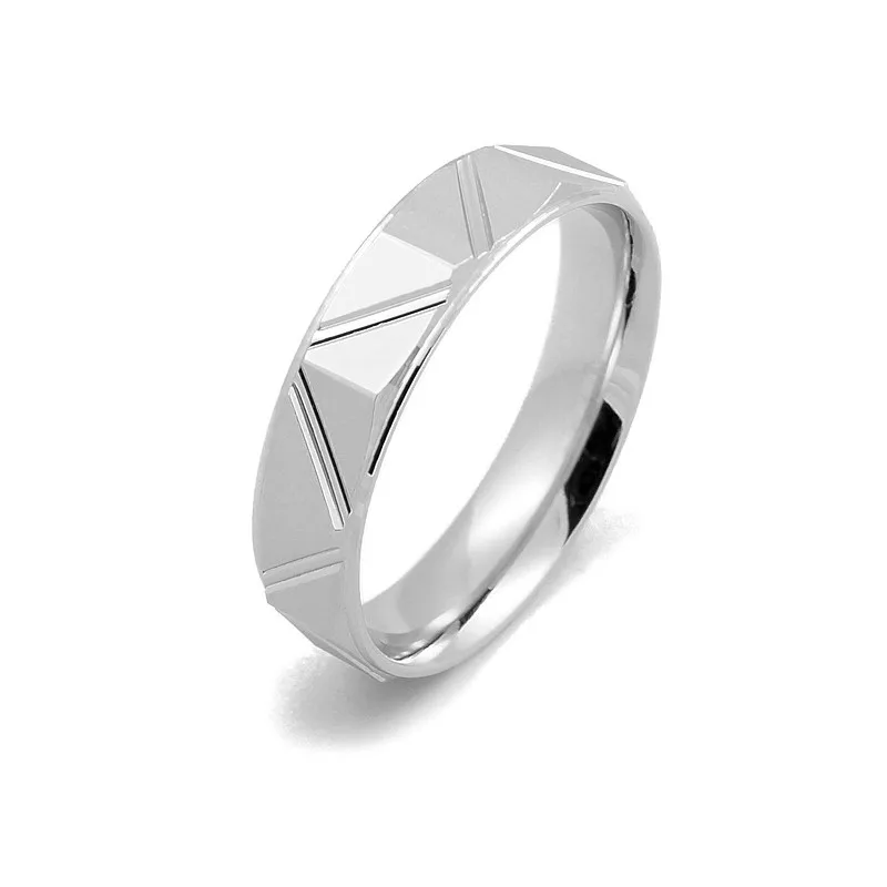 

Classic Men Band Rings Carved S925 Silver Jewelry Wedding Ring Couple Ring