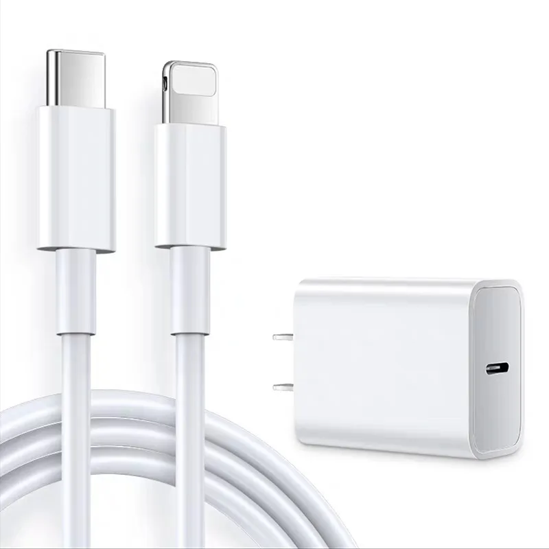 

Factory Whole Top Quality 20W Fast Charger and Type C cable for iPhone, White