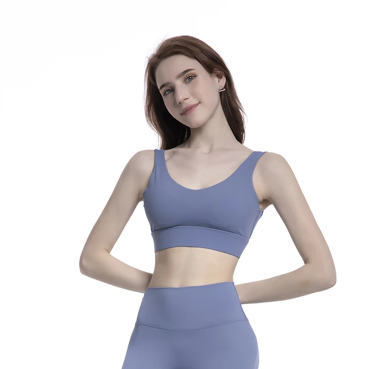 

Wholesale Sexy Comfortable Wide Strap Women Sports Bra Fashion Fitness Running Yoga Bra