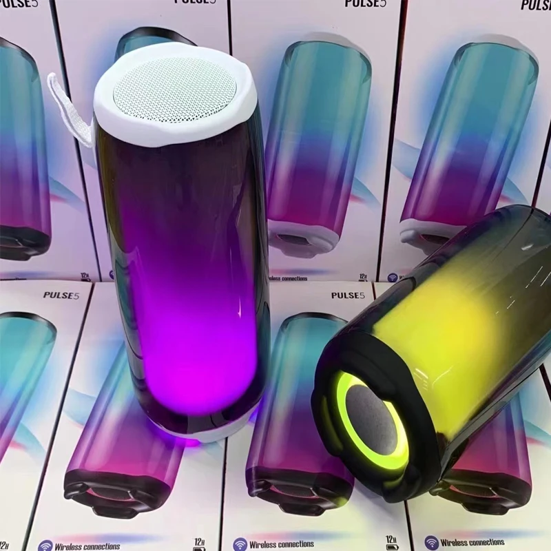 

best Selling original Pulse5 Latest kaleidoscope portable speaker PULSE5 waterproof wireless outdoor RGB Light bluetooth speaker