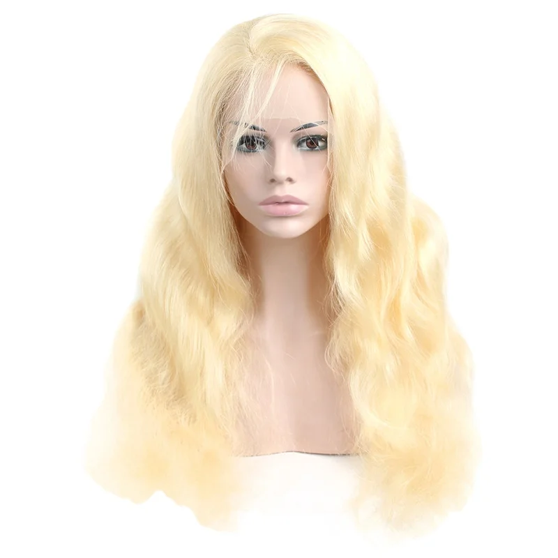 

2022 Wholesale price 613 wigs 100% Blonde Brazilian Remy Human hair 13*4 HD Lace front 150% density Body wave wigs for women