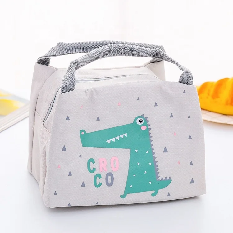 

Wholesale Promotional Custom Oxford Cloth Tote Lunch Bag for Women Thermal Aluminium Foil Insulated Food Deliver Cooler Bag, Pandas, firewood dogs, white bears, sheep, alligators, kittens