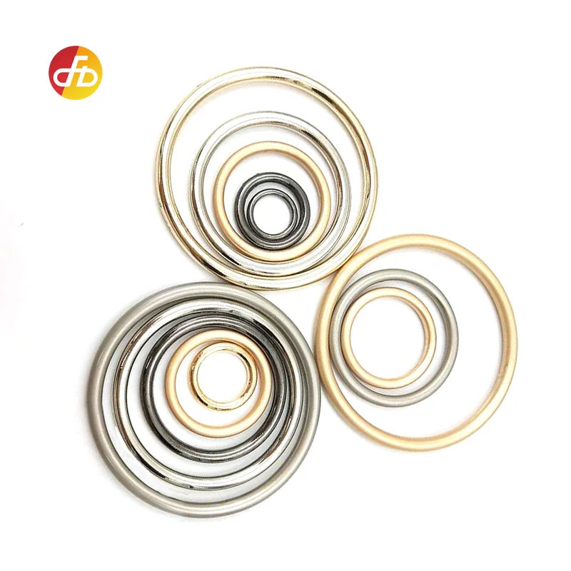 

Factory Wholesale 10cm Round O-ring Metal Zinc Alloy Handle O Rings for bags