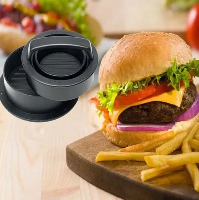 

Hamburger Meat Press Press maker BBQ Grill Accessories Burger maker, Black